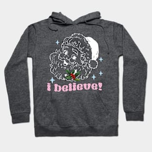 Retro Vintage Pink Santa Hoodie